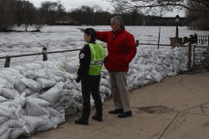Flooding Image with Chairman Lauzen